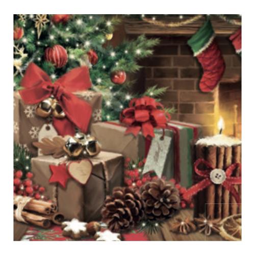 Pap Star Set tovaglioli monouso 20pz 3 Veli CHRISTMAS Cozy 89355