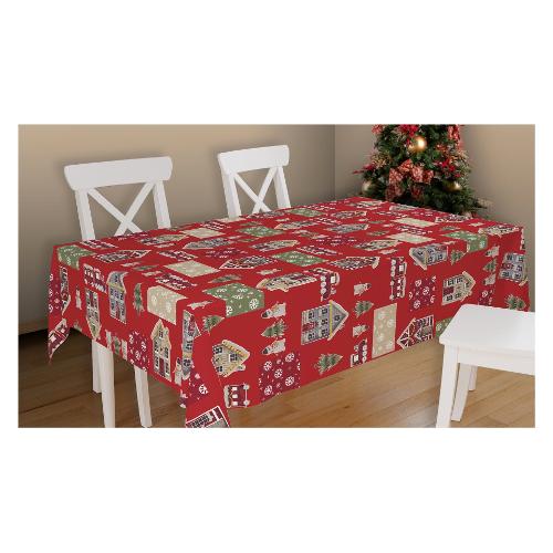 Vingi Tovaglia Natale ARMONY Chalet Red (240x140cm) P6067