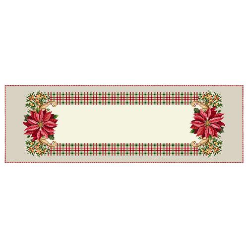 Vingi Tovaglia runner Natale STELLA (140x45cm) P4459