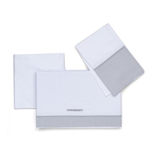 Foppapedretti Set lenzuola lettino completo 3 pz CELEBRITY Grigio 9900279221