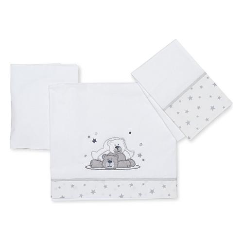 Foppapedretti Set lenzuola lettino completo 3 pz PIKKOLETTO DOLCESTELLA Bianco 9900279288