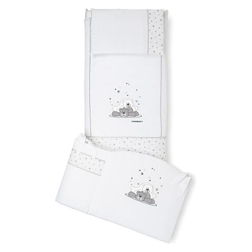 Foppapedretti Piumone lettino set 3 pz PIKKOLETTO DOLCESTELLA Bianco 9900279188