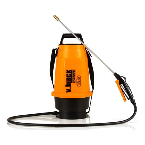 Volpi Originale Nebulizzatore a pressione a spalla V.BLACK Kompress Arancio (6L) 19KPR