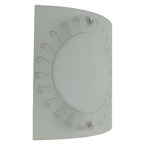 Isoluce Applique RIGOLETTO A Bianco e Tortora (26x11x24cm) 2067 31 3130 1 luce - E27 - Max 60W