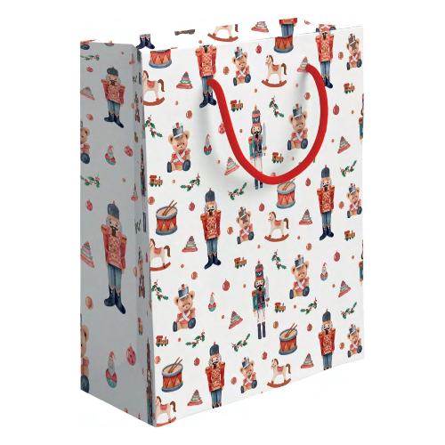 Marpimar Shopper regalo (31,5x12x45 cm) SCHIACCIANOCI PATTERN Multicolor BNSC16
