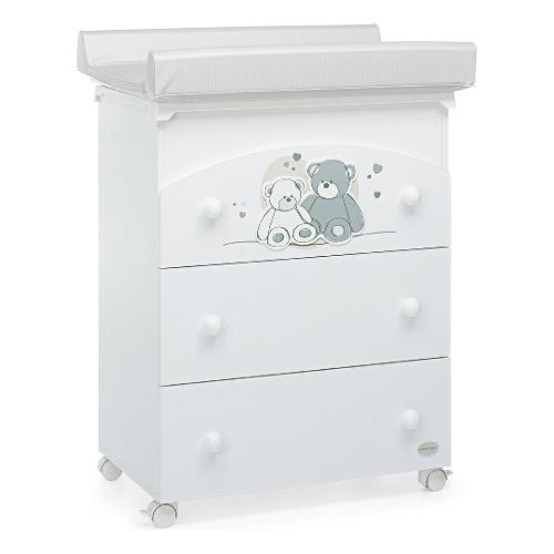 Foppapedretti Bagnetto fasciatoio 3 cassetti (69x47x89cm) MASCOTTE Bianco 9900074110