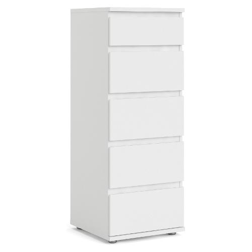 Tvilum NOVA Cassettiera 5 Cassetti Bianco (40cm) Mobile KIT