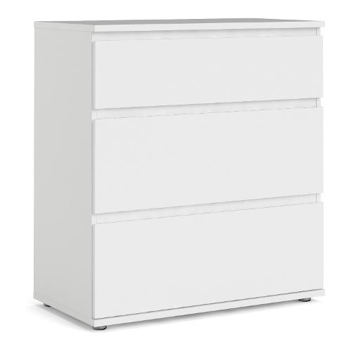 Tvilum NOVA Cassettiera 3 Cassetti Bianco (75cm) Mobile KIT