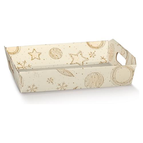 Scotton Scatola natalizia cesto WHITE UNIVERSE Bianco (35x26x7 cm) 139245S