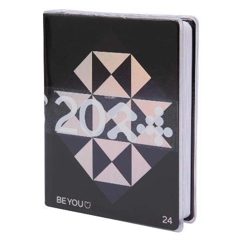 Beyou Diario scolastico Medium 2023/24 16m Set-Dic LUXURY Easy Nero BE9U0000