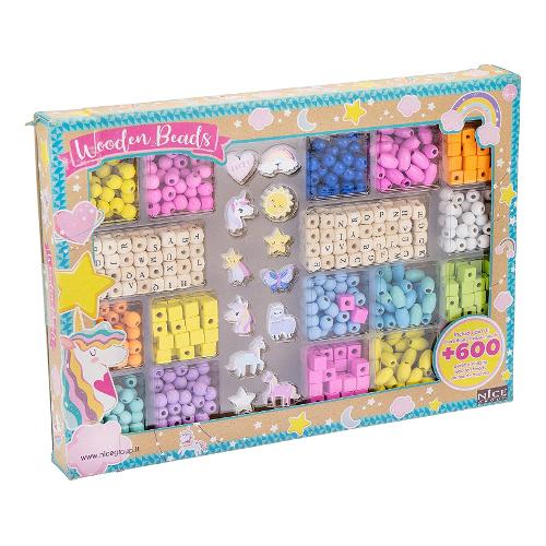 Nice Big Box WOODEN BEADS 87029