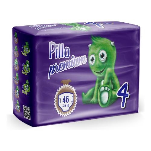 Pillo Pannolini Misura 4 Maxi 7-18 kg 46 pz PREMIUM 00125