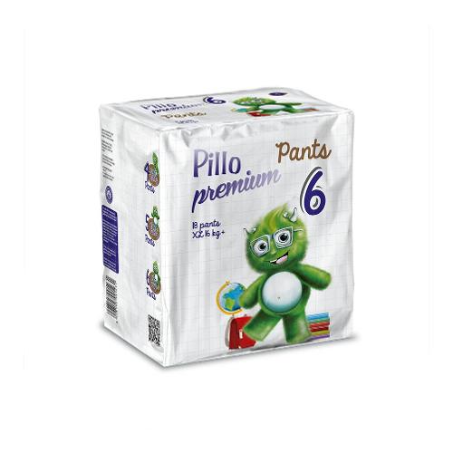 Pillo Pannolini Mutandina Misura 6 XL 16+ kg 18 pz PREMIUM 00129