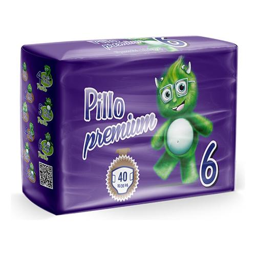 Pillo Pannolini Misura 6 XL 16-30 kg 40 pz PREMIUM 00127