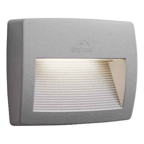 Fumagalli Applique da esterno LORENZA 190 Grigio (19x4,5x15cm) AS2 000 000 LXK1K 1 luce - R7S - Max 7,5W