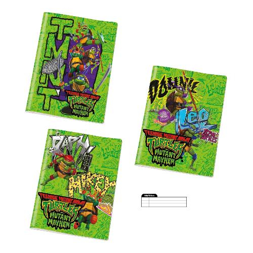 Giochi Preziosi Quaderno righe A per 1° e 2° elementare A4 NINJA TURTLES assortito TU989000