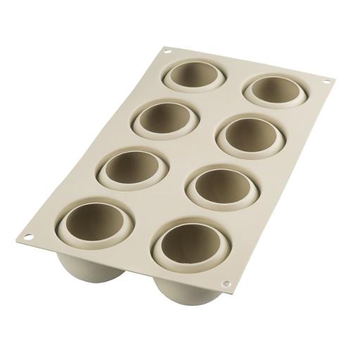 Silikomart Stampo Silicone Pasticceria 8P Tartufo (6,2cm) 26 192 12 0065