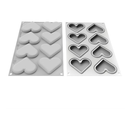 Silikomart Stampo Silicone Pasticceria 8P Mini Love Story 26 395 13 0065
