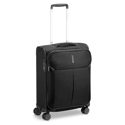 Roncato Trolley morbido espandibile tg. S (48Lt) 4 ruote (40x20x55cm) IRONIK 2.0 nero 41530301