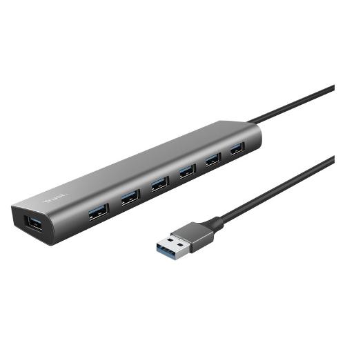 Trust Hub USB HALYX 3.2 Gray 7 porte 24967