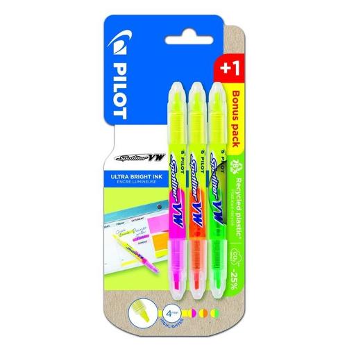 Pilot Set evidenziatori SPOTLITER VW doppio 2 in 1 Colori assortiti 3800298 3 pz