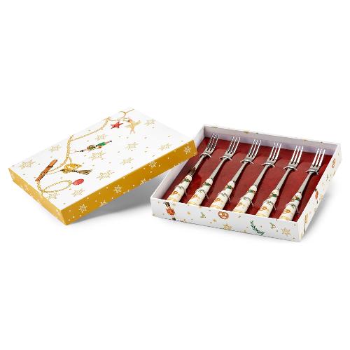 Fade Set forchette dessert 6 pz Porcellana (16cm) STAR Multicolor 57977