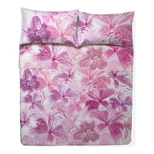 Happidea Completo letto due piazze raso di cotone OPALE 0236 04E