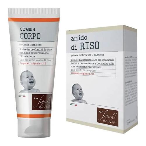 Fiocchi di Riso Crema idratante bipack Corpo 100 ml e polvere amido100 gr 95171