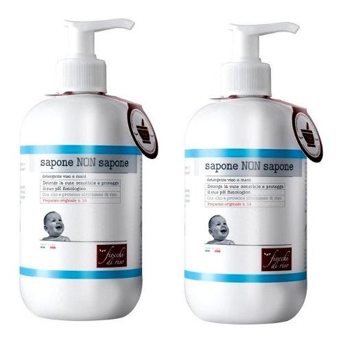 Fiocchi di Riso Sapone infanzia liquido non sapone 2 flaconi con dosatore 240 ml 952511009