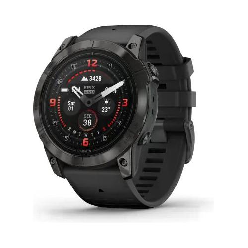 Garmin Smartwatch ( AMOLED ) EPIX Pro Gen 2 Sapphire Edition Carbon gray e Black 51 mm 010 02804 01