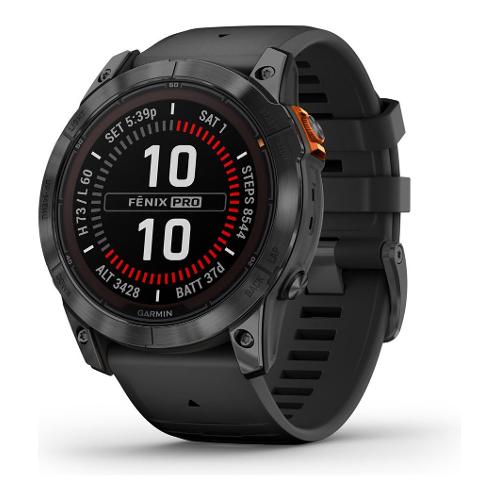 Garmin Smartwatch ( MIP ) FENIX 7X Pro Solar Edition Slate gray e Black 51 mm 010 02778 01