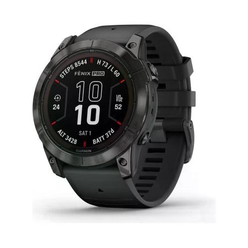 Garmin Smartwatch ( MIP ) FENIX 7X Pro Sapphire Solar Edition Carbon gray e Black 51 mm 010 02778 11