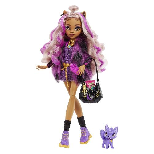 Mattel Bambola Clawdeen Wolf (15cm) MONSTER HIGH HHK52