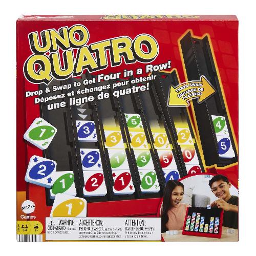 Mattel Carte gioco Quattro UNO HPF82