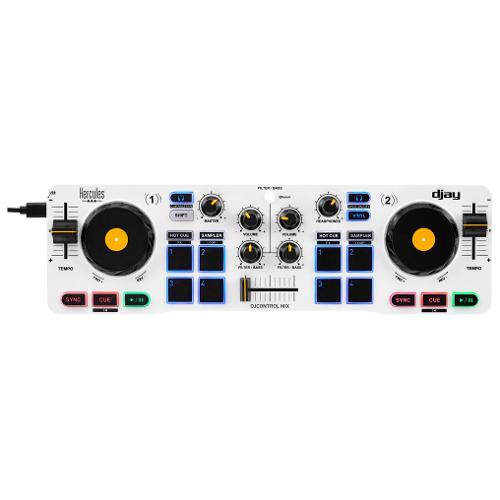 Hercules Controller disc jockey DJCONTROL Mix Bluetooth White 4780955