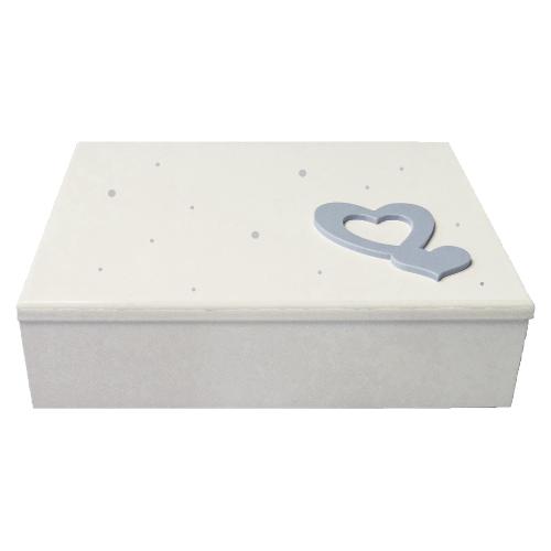 Geo's Cofanetto CUORI Bianco (21x16x5 cm) 2000 6P