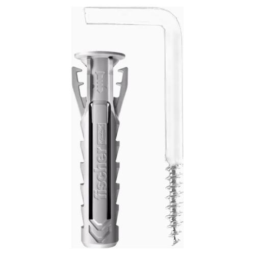 Fischer Set tasselli plastica, gancio appendiquadri (4 mm) Sx Plus 4x20 G K bianco 567557