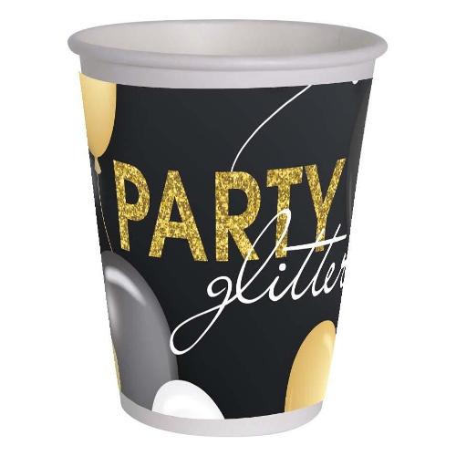 Bicchieri monouso Glitter Party 8pz 20419