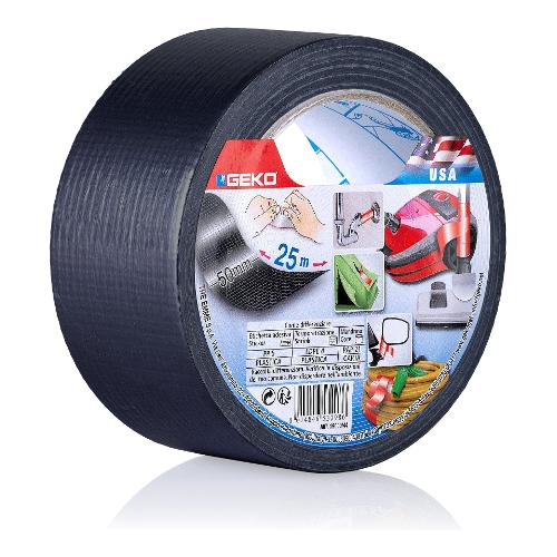 Nastro telato 5cm x 25m USA Nero 19000 46