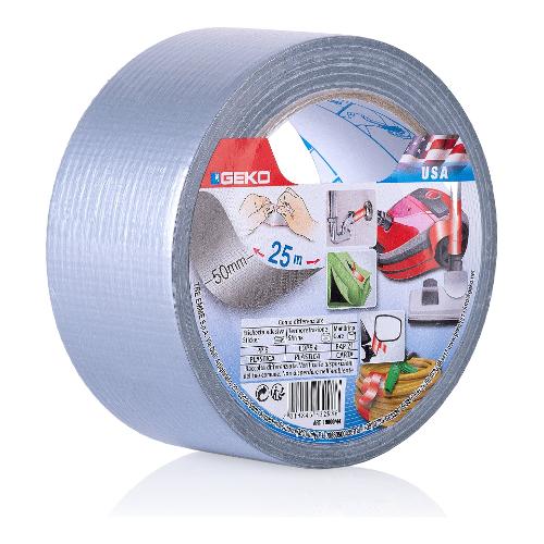 Nastro telato 5cm x 25m USA Grigio 19000 44