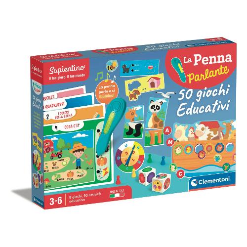 Clementoni Gioco educativo Penna 50 giochi 3-6a SAPIENTINO 16799