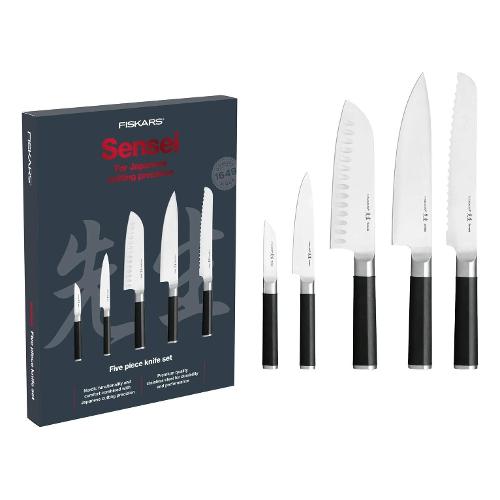 Set coltelli da cucina SENSEI Nero Pz 5 1025845