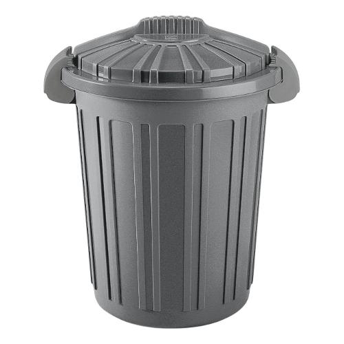 Tontarelli Bidone (46L) Teo con coperchio doppia clip AURORA Grafite 8101373153