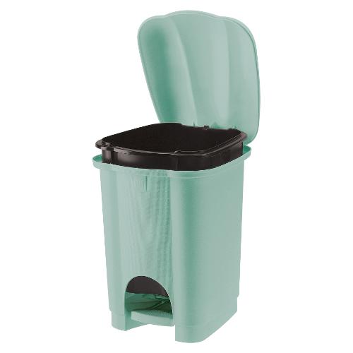 Tontarelli Pattumiera cucina (6L) coperchio a pedale CAROLINA Salvia 8101536814