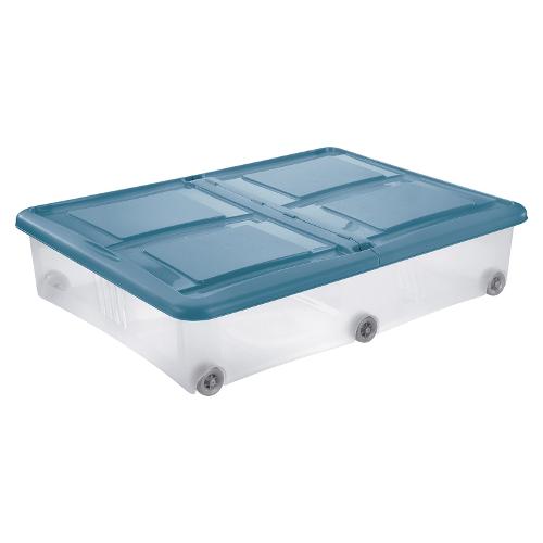 Tontarelli Contenitore (61L) con ruote STOCK BOX Blu 8031408AW9