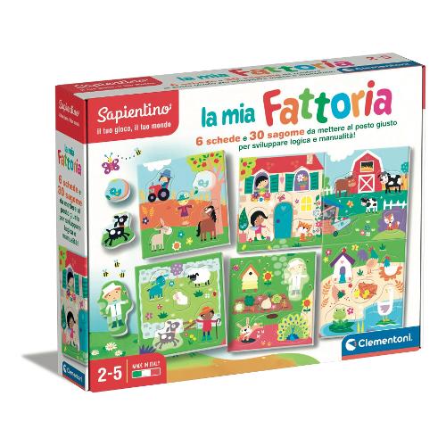 Clementoni Gioco Sapientino Baby Montessori Parole in Fattoria