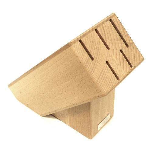 Coltellerie Maserin Ceppo per coltelli 5 posti Naturale (24x10x20cm) B95012