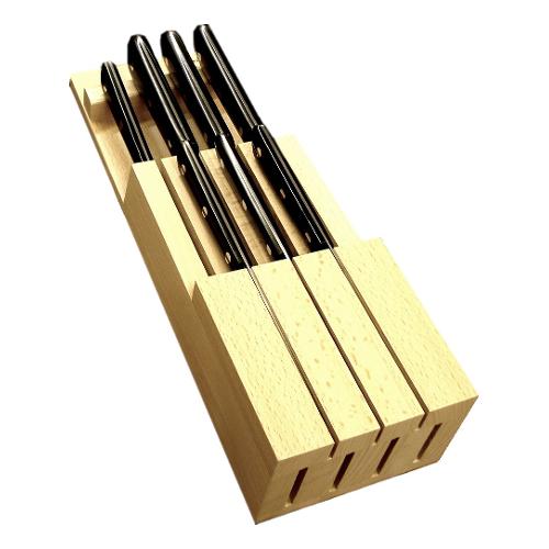 Coltellerie Maserin Ceppo con coltelli 7 pz da cassetto