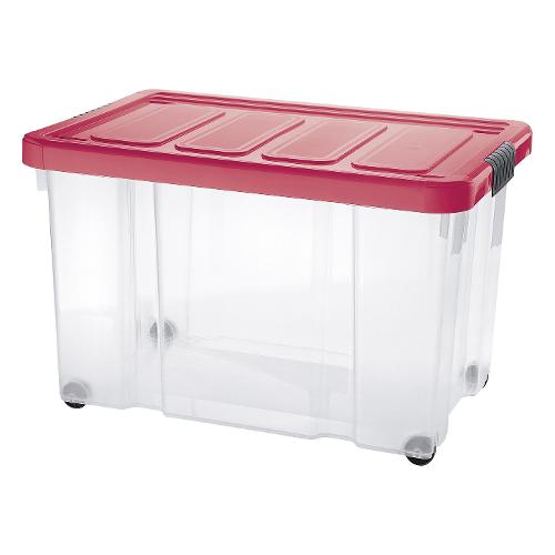Tontarelli Contenitore (60L) con ruote PUZZLE BOX Ciliegia 8035640ACH