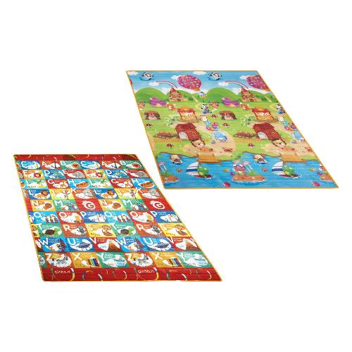 Globo Tappeto gioco 2 lati lettere e numeri (180x150cm) VITAMINA G 05569